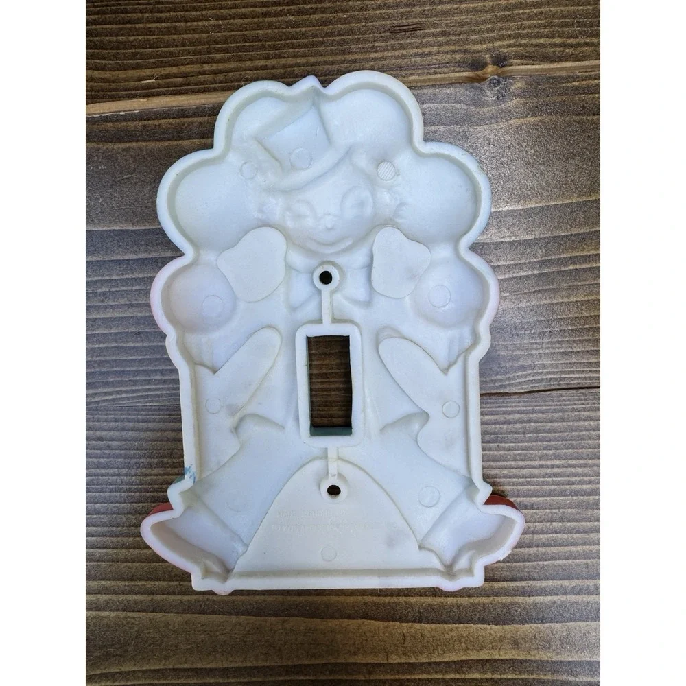 Vintage‎ 1975 Nursery Originals Clown Light Switch Plate Cover Hong Kong